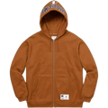 Supreme Champion Arc Logo Zip Up Sweat - Brown — M — Front View
