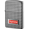 Supreme Diamond Cut Zippo Silver — Front View