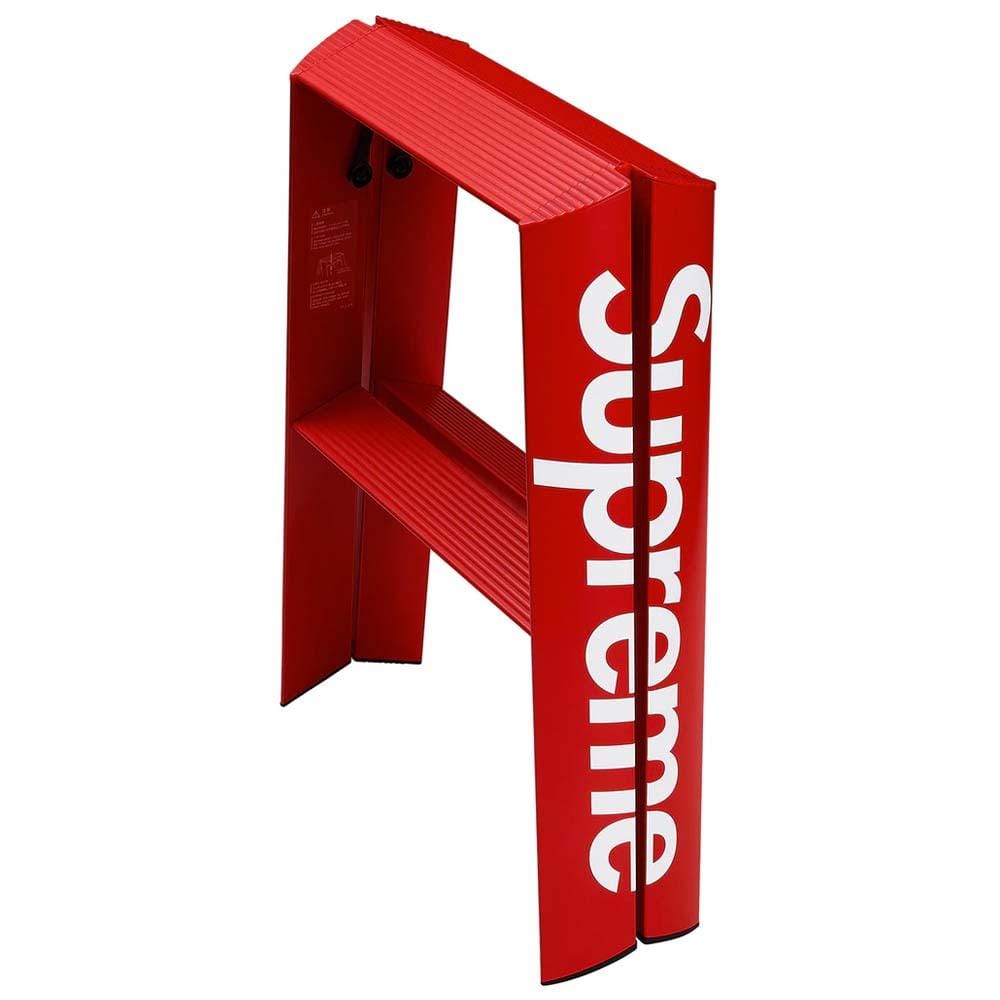 Supreme Lucano Step Ladder Red — Side View