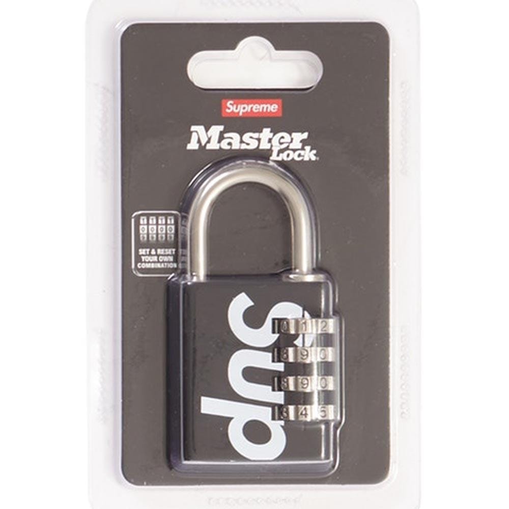 Supreme Masterlock Numeric Lock Black — Front View