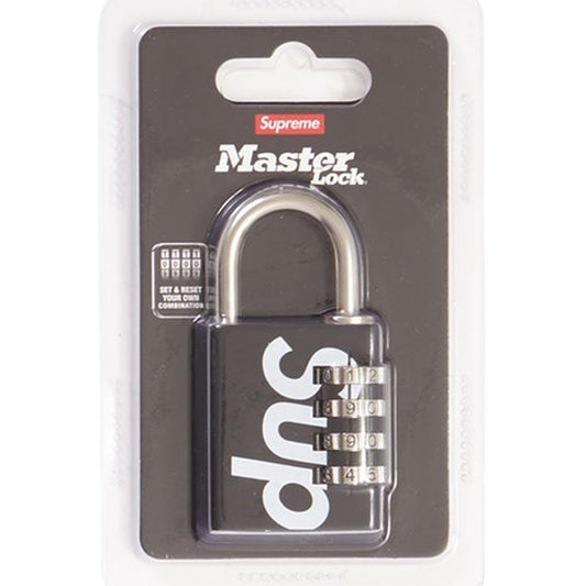 Supreme Masterlock Numeric Lock Black — Front View