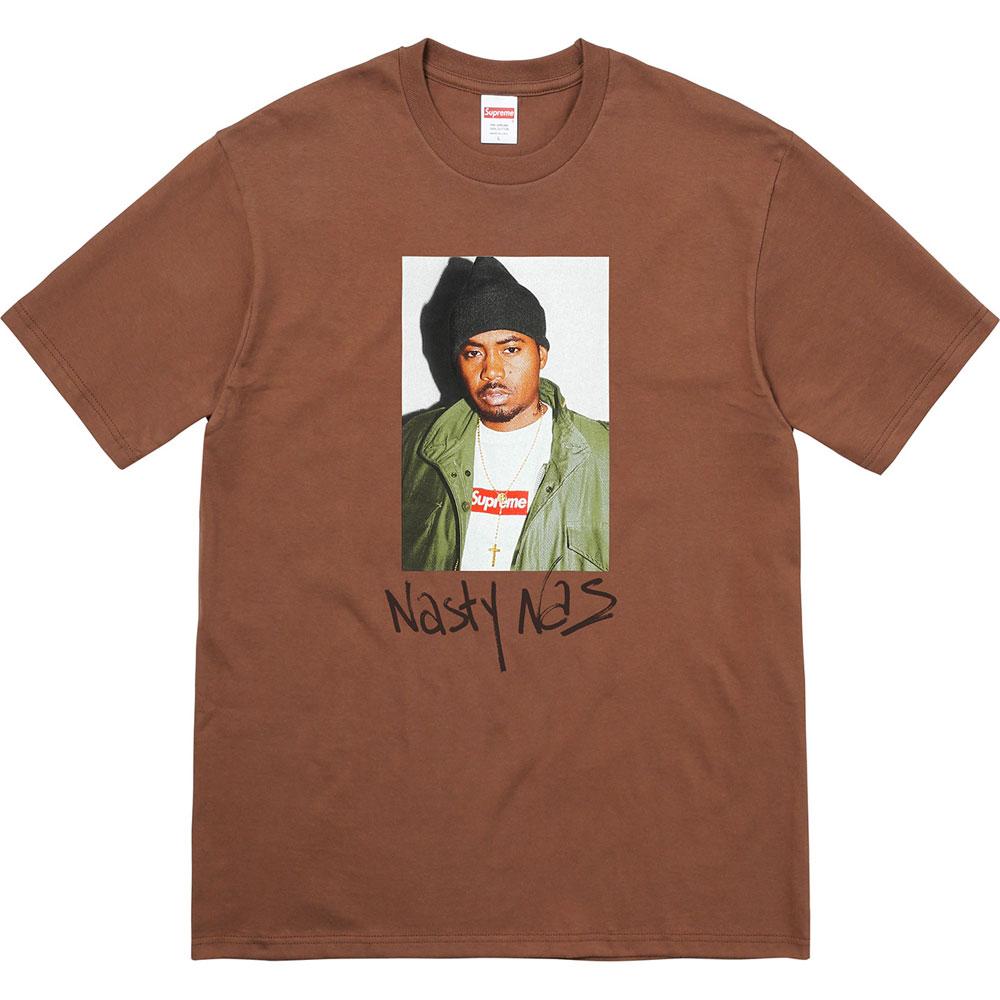 Supreme Nas Tee - Brown — XXS — Front View