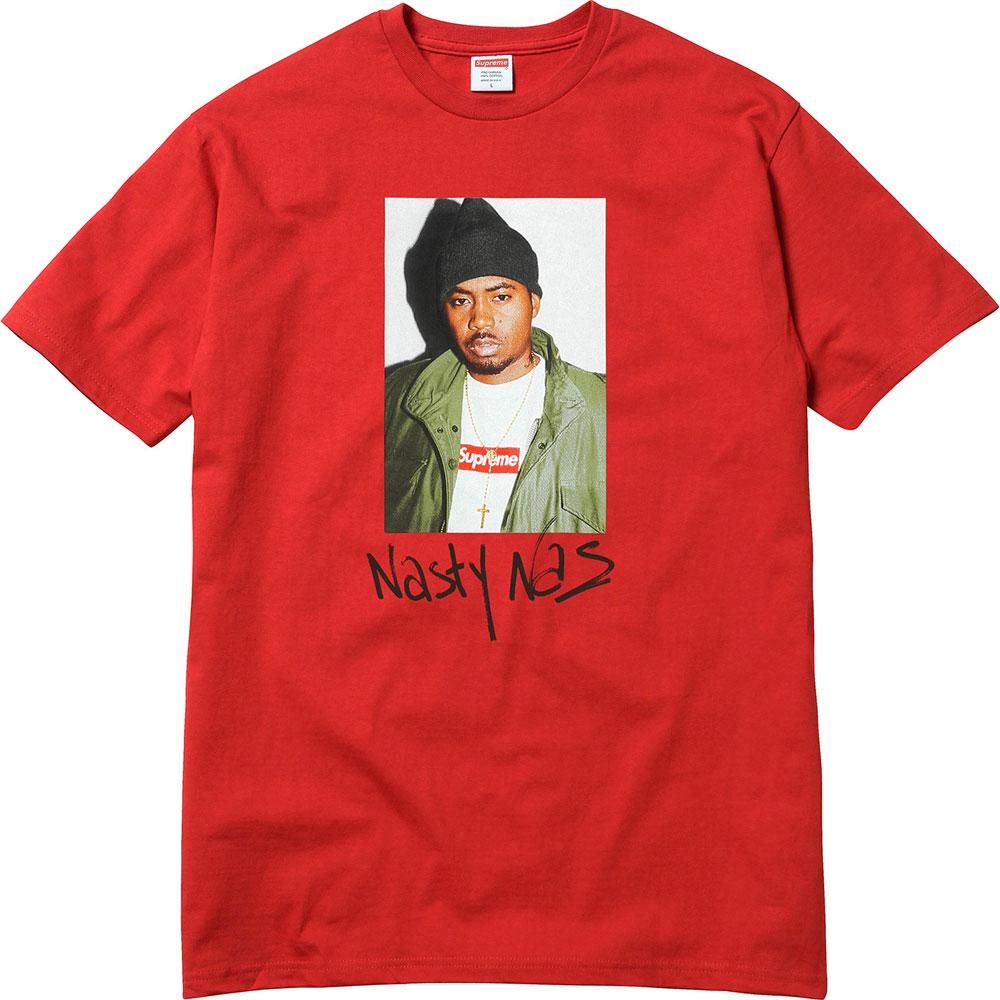 Supreme Nas Tee - Red — XXS — Front View