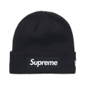 Supreme New Era Box Logo Beanie (FW21) 'Black' — Front View