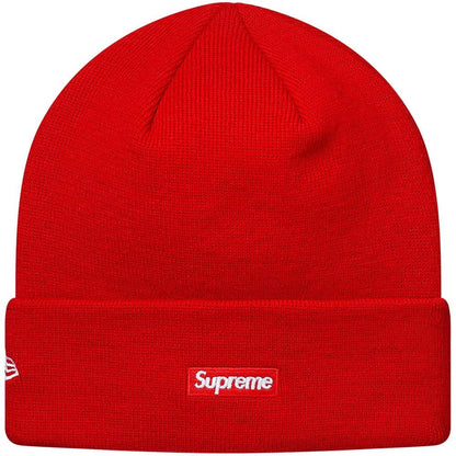 Supreme New Era S Logo Beanie Red — Side View