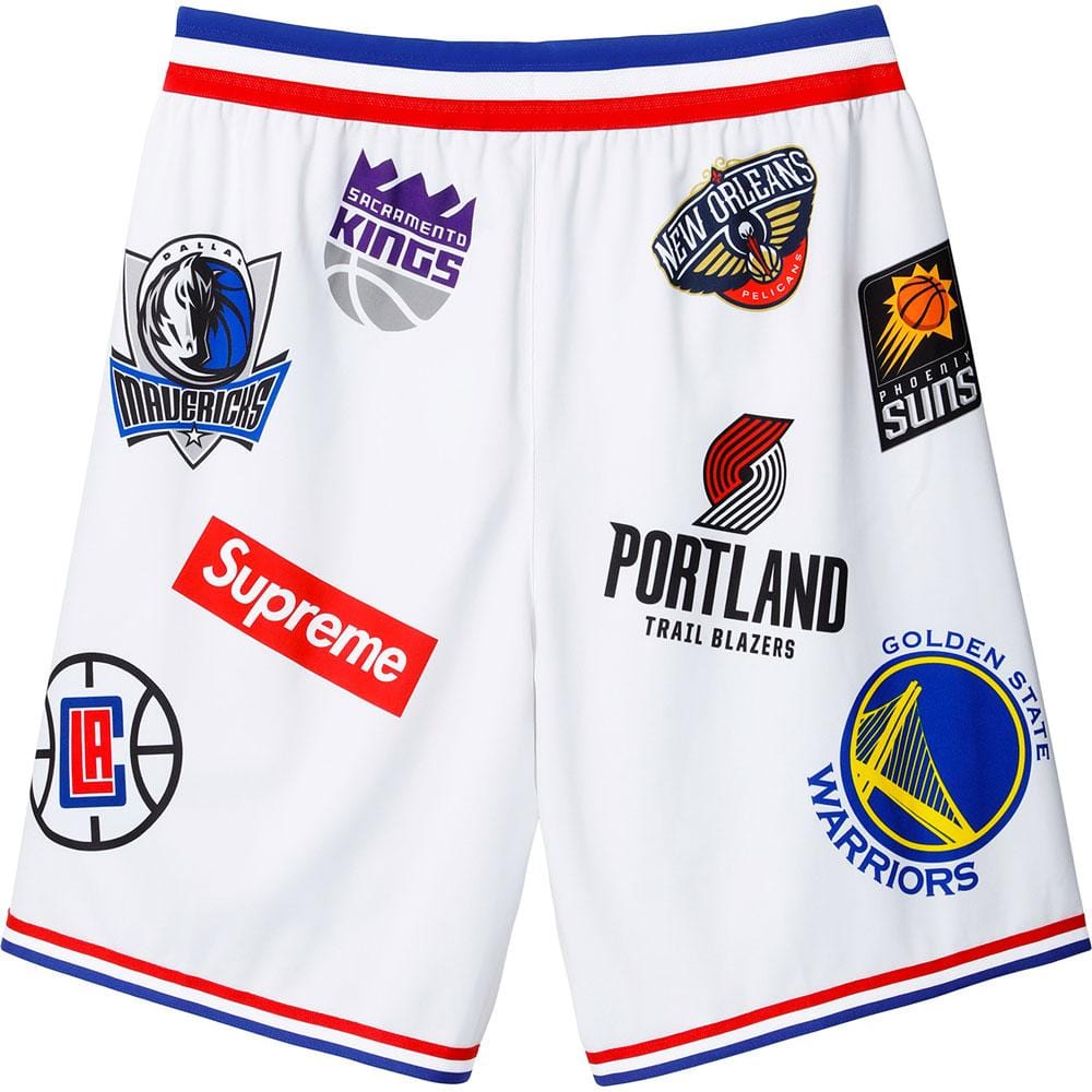 Supreme Nike-NBA Teams Authentic Short White — XXS — Side View