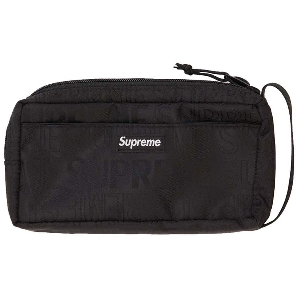 Supreme Organizer Pouch (SS19) Black — Front View