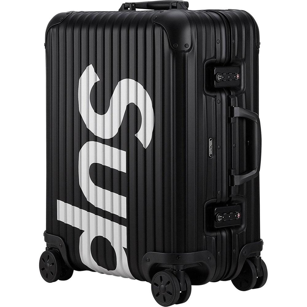 Supreme RIMOWA Topas Multiwheel 45L Black — Front View