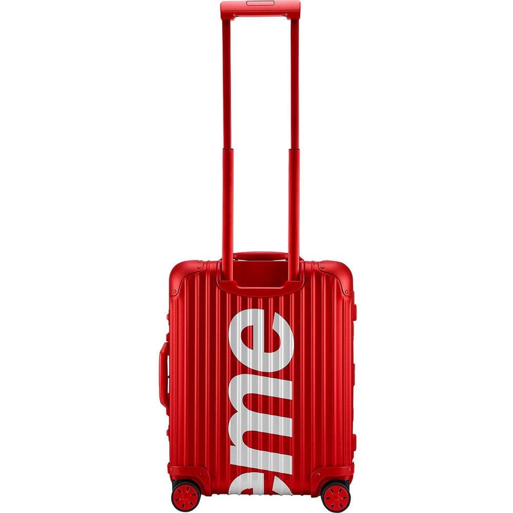 Supreme RIMOWA Topas Multiwheel 45L Red — Back View