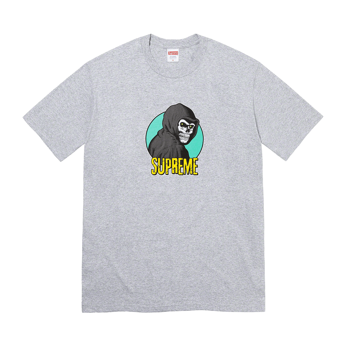 Supreme Reaper Tee 'Heather Grey' — XXS — Front View