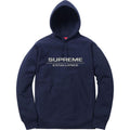 Supreme Reflective Excellence Hooded Sweatshirt - Navy — XXS — Front View