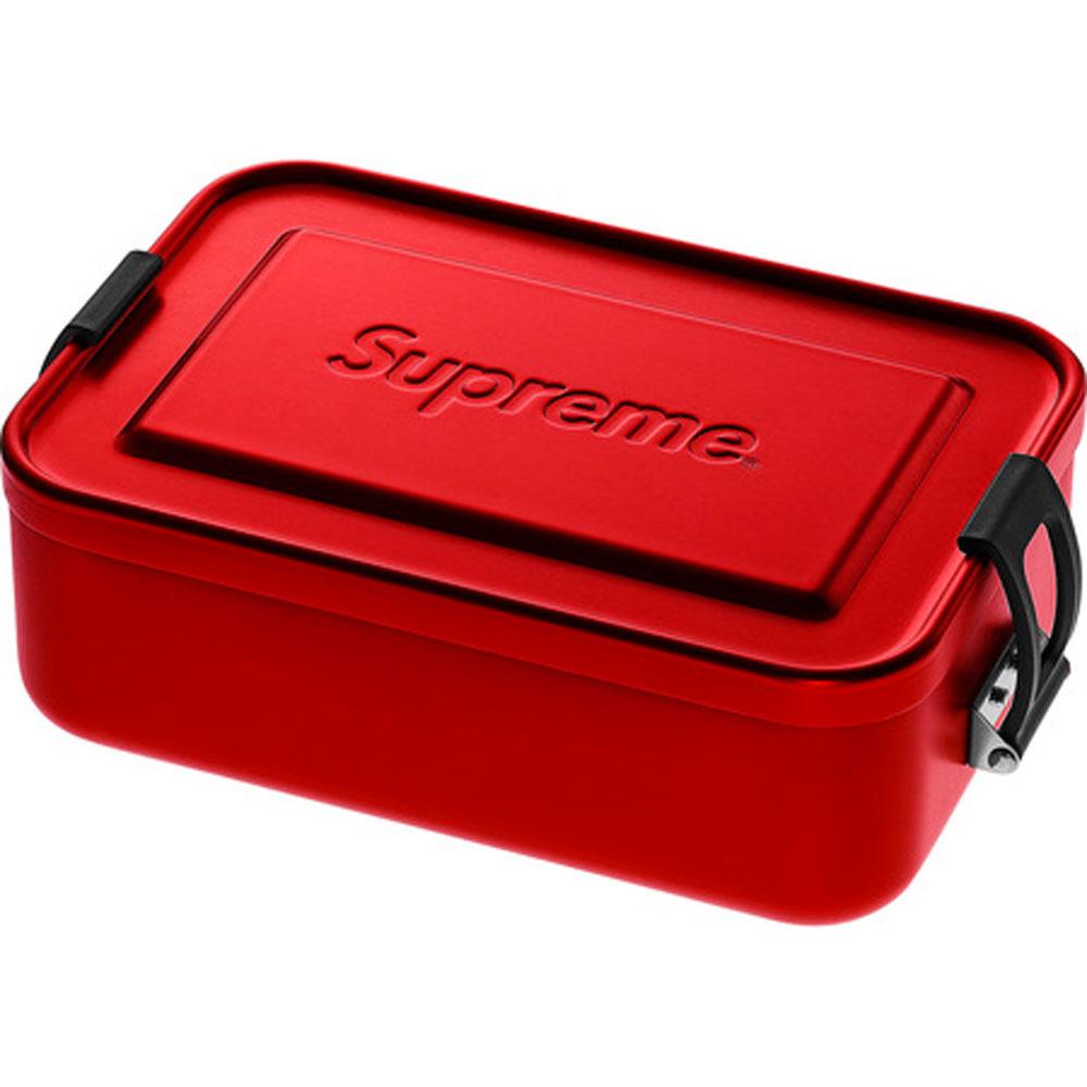 Supreme SIGG Small Metal Box Plus Red — Front View