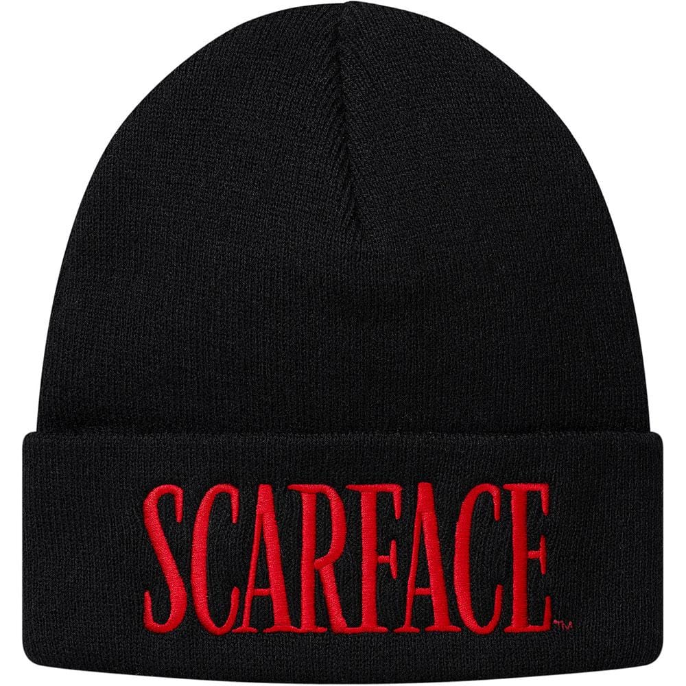 Supreme Scarface Beanie Black — Front View