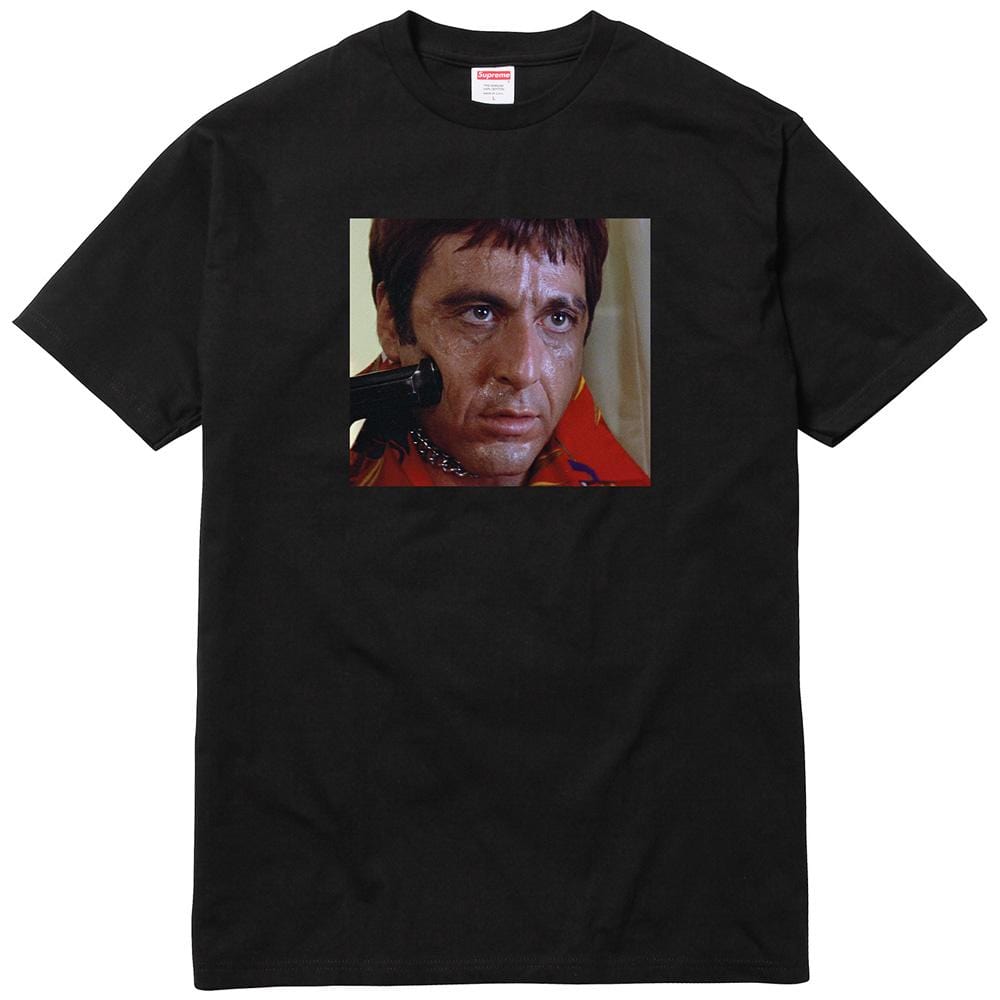 Supreme Scarface Shower Tee - Black — XXS — Front View