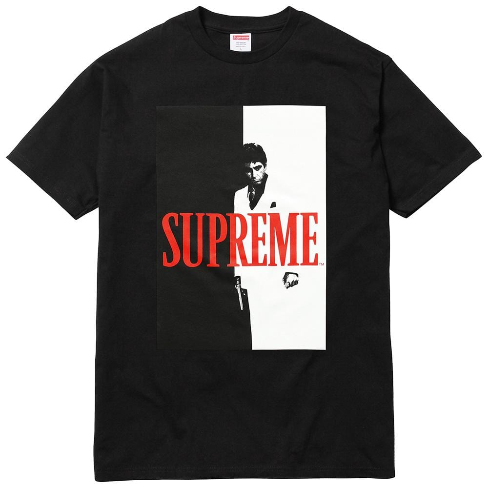 Supreme Scarface Split Tee - Black — XXS — Front View