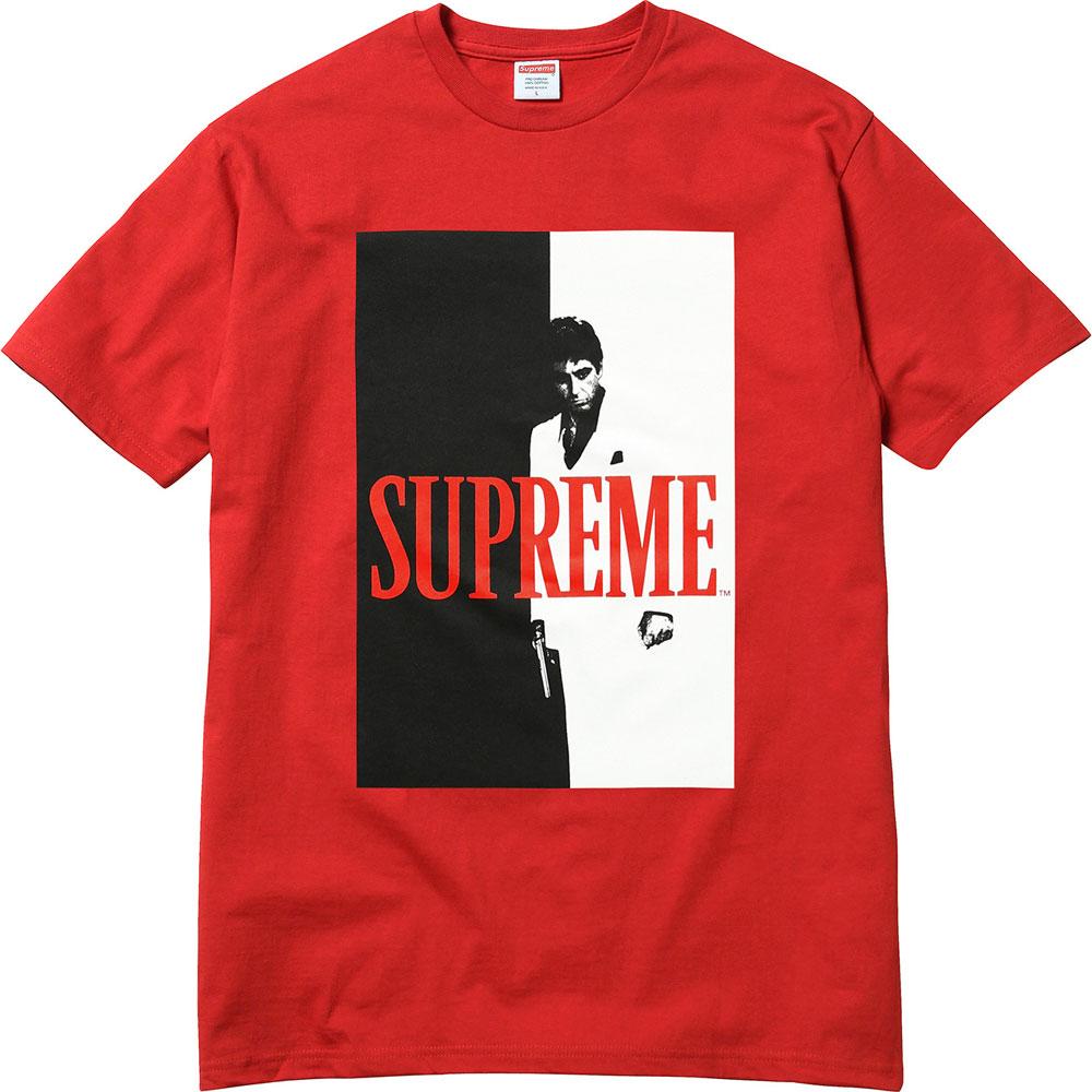 Supreme Scarface Split Tee - Red — XXS — Front View