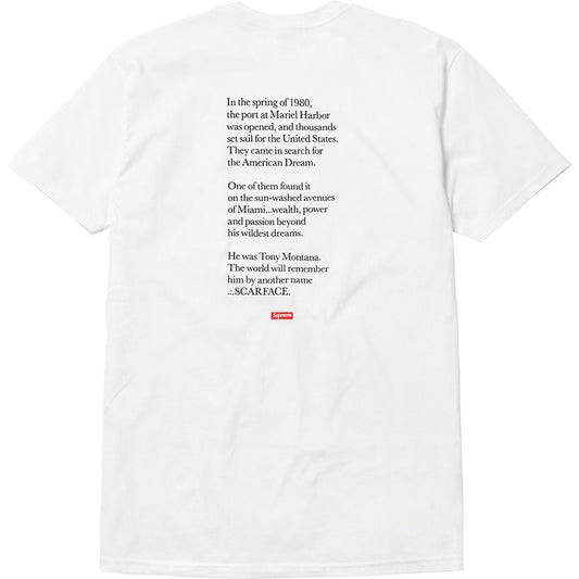 Supreme Scarface Split Tee - White — XXS — Side View
