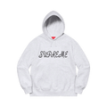 Supreme Script Hooded Sweatshirt 'Ash Grey' — XXS — Front View
