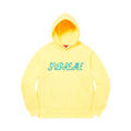 Supreme Script Hooded Sweatshirt 'Light Yellow' — XXS — Front View