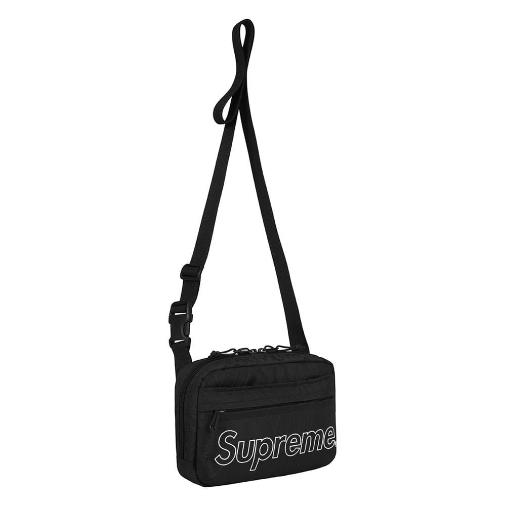 Supreme Shoulder Bag (FW18) Black — Front View