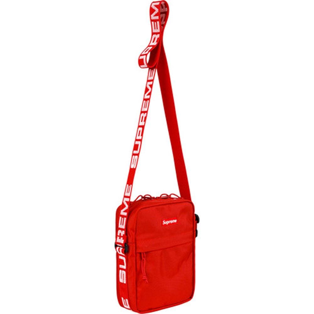 Supreme Shoulder Bag (SS18) Red — Front View