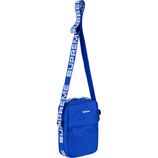 Supreme Shoulder Bag (SS18) Royal — Front View