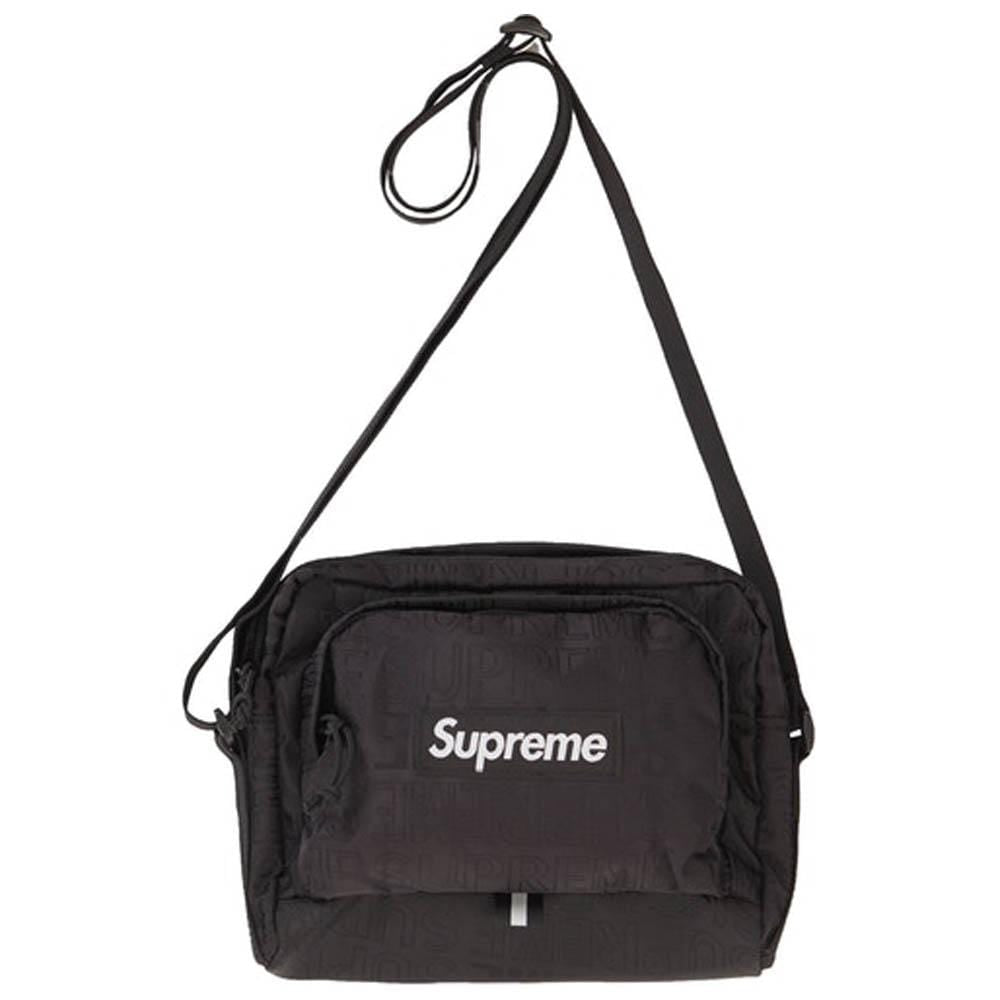 Supreme Shoulder Bag (SS19) Black — Front View