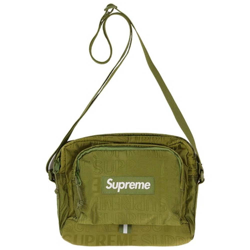 Supreme Shoulder Bag (SS19) Olive — Front View