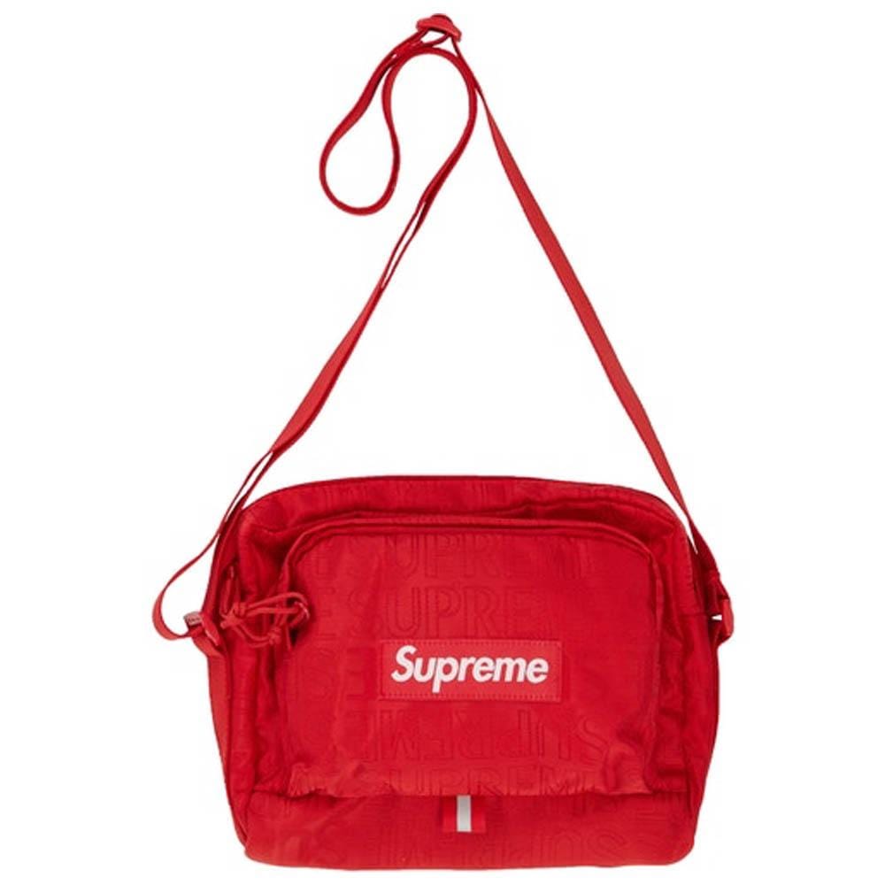 Supreme Shoulder Bag (SS19) Red — Front View