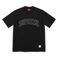 Supreme Sketch Embroidered S/S Top Black — XXS — Front View
