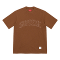 Supreme Sketch Embroidered S/S Top Brown — XXS — Front View
