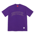 Supreme Sketch Embroidered S/S Top Purple — XXS — Front View