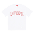 Supreme Sketch Embroidered S/S Top White — XXS — Front View
