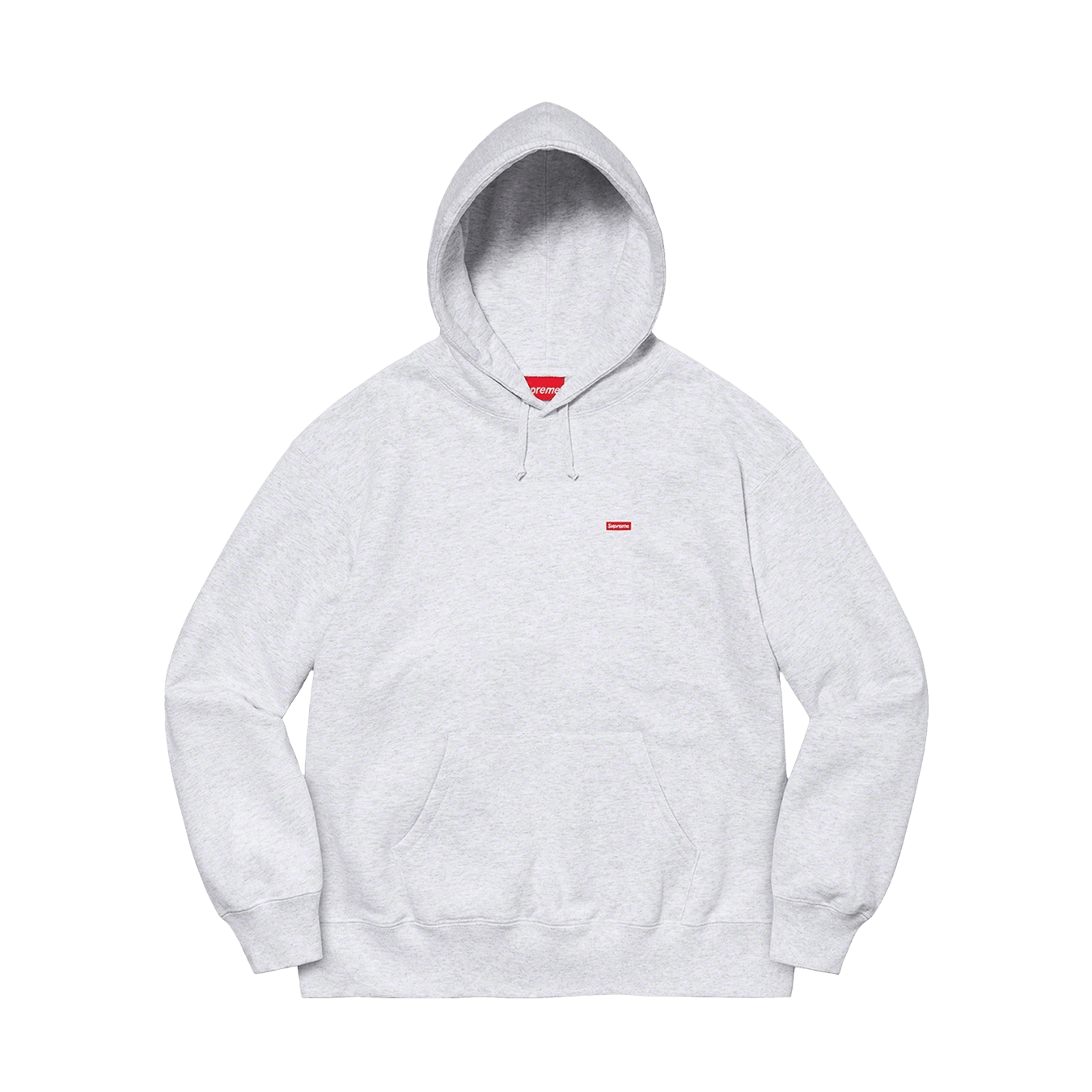 Supreme Small Box Hooded Sweatshirt Ash Grey — XXS — Front View