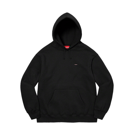 Supreme Small Box Hooded Sweatshirt Black — XXS — Front View