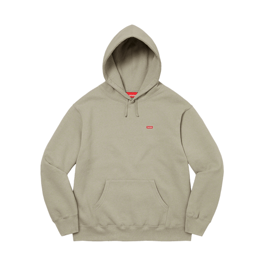 Supreme Small Box Hooded Sweatshirt Olive — XXS — Front View
