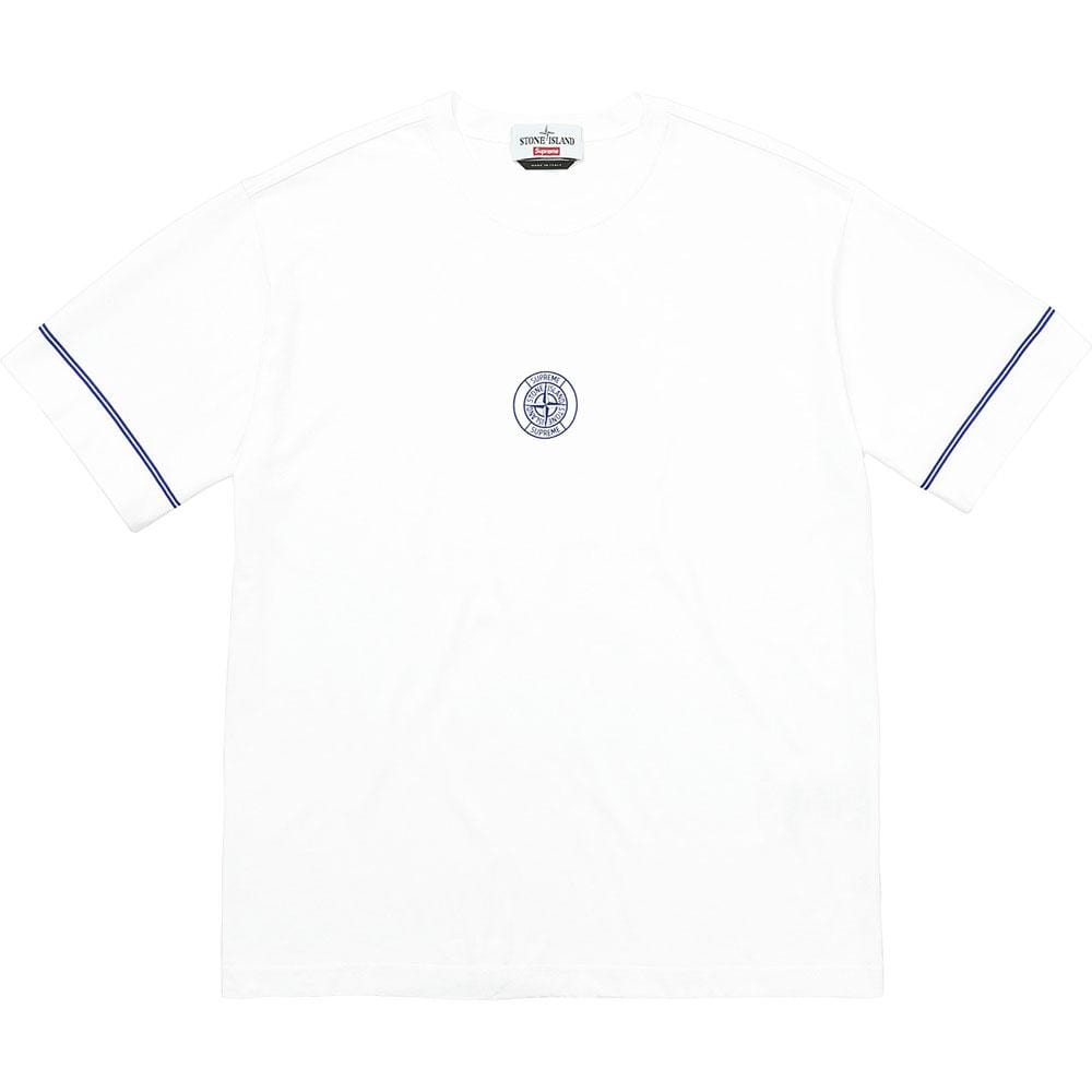 Supreme Stone Island S-S Top - White — XXS — Front View