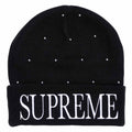 Supreme Studded Beanie Black — Front View