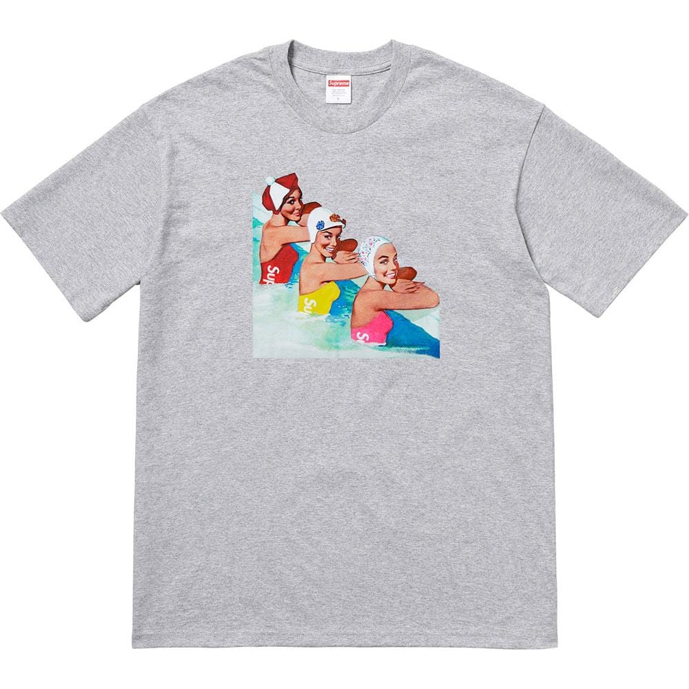 Supreme Swimmers Tee Heather Grey — XXS — Front View