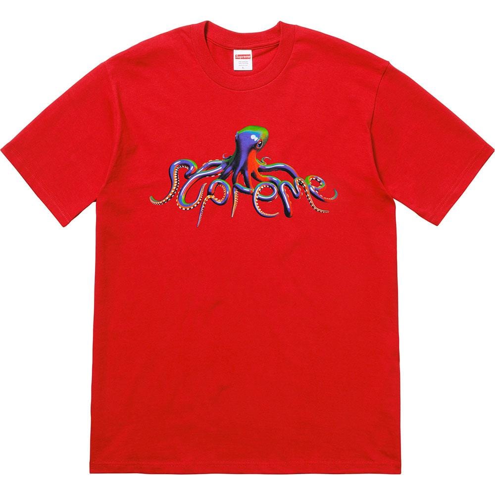 Supreme Tentacles Tee Red — XXS — Front View