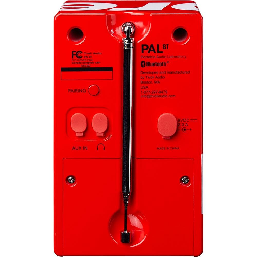 Supreme Tivoli Pal BT Speaker Red — Side View