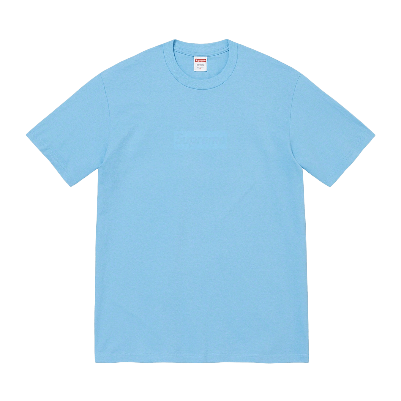 Supreme Tonal box Logo Tee 'Bright Blue' — XXS — Front View