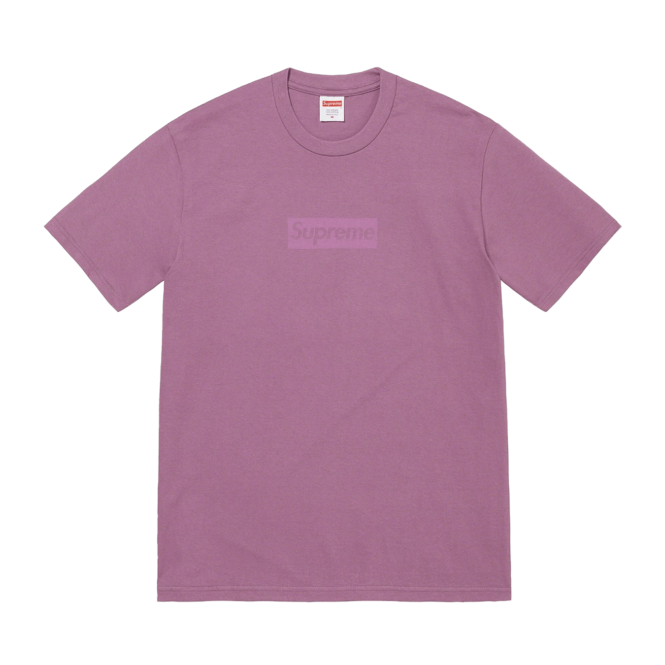 Supreme Tonal box Logo Tee 'Dusty Purple' — XXS — Front View