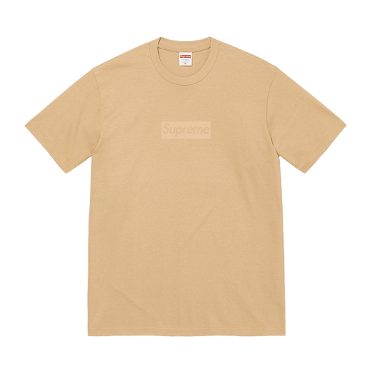 Supreme Tonal box Logo Tee 'Khaki' — XXS — Front View
