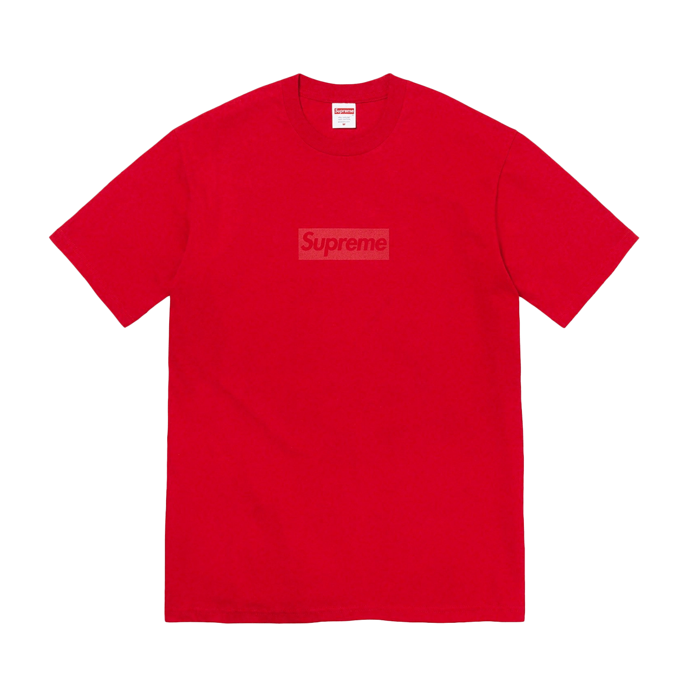 Supreme Tonal box Logo Tee 'Red' — XXS — Front View