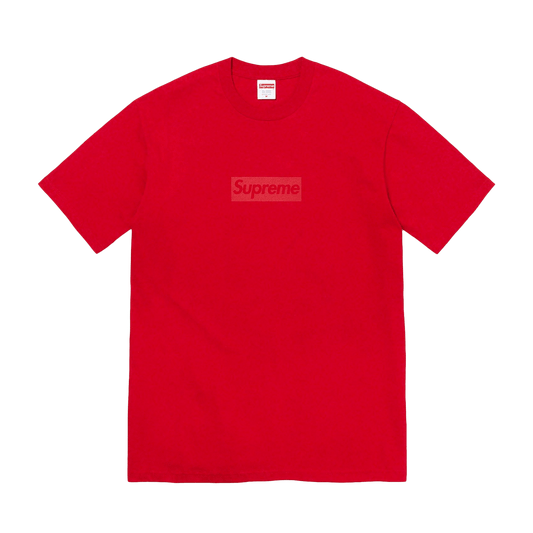 Supreme Tonal box Logo Tee 'Red' — XXS — Front View