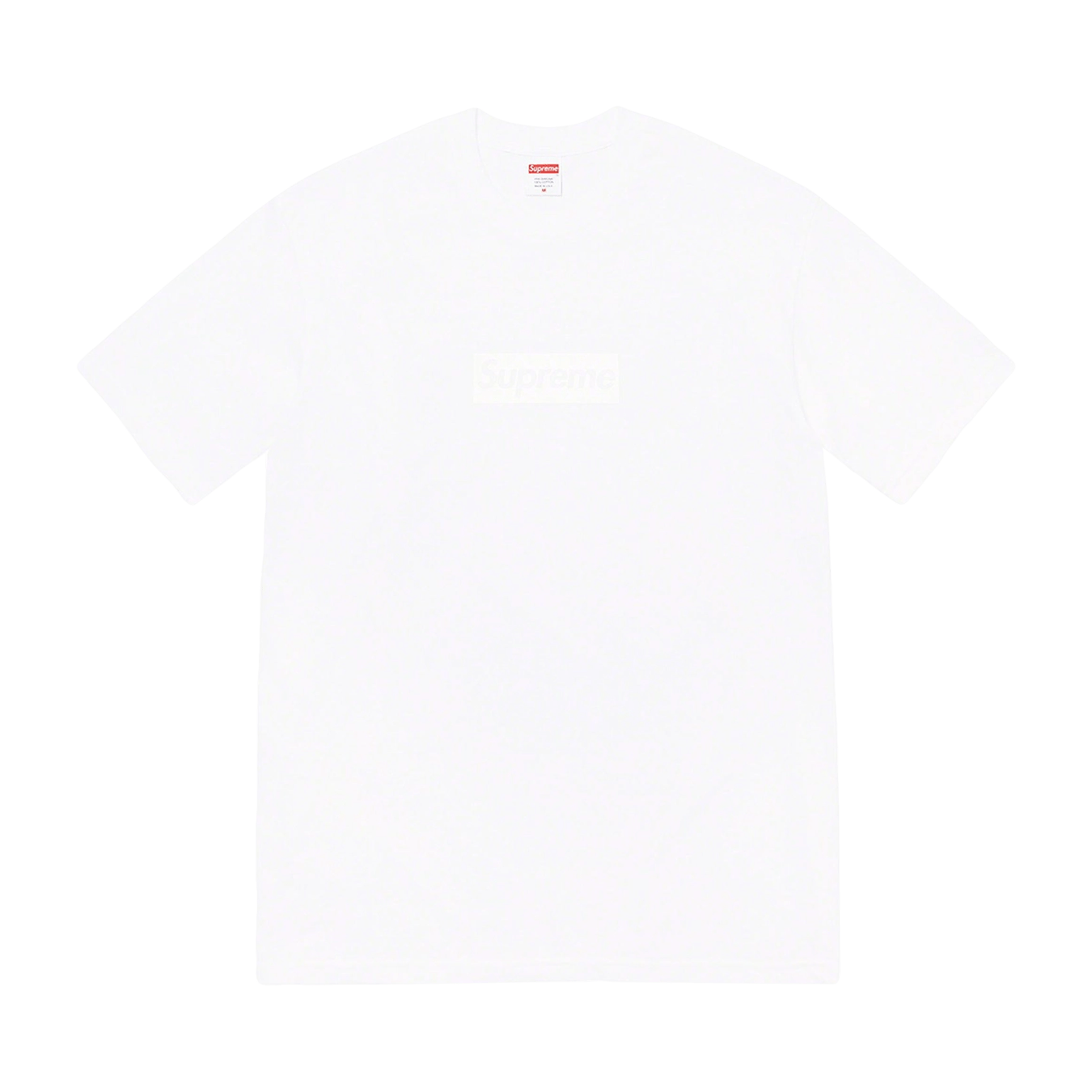 Supreme Tonal box Logo Tee 'White' — XXS — Front View