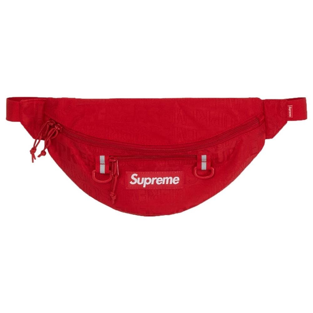 Supreme Waist Bag (SS19) Red — Front View