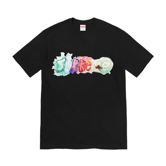 Supreme Watercolor Tee 'Black' — XXS — Front View