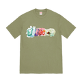 Supreme Watercolor Tee 'Light Olive' — XXS — Front View